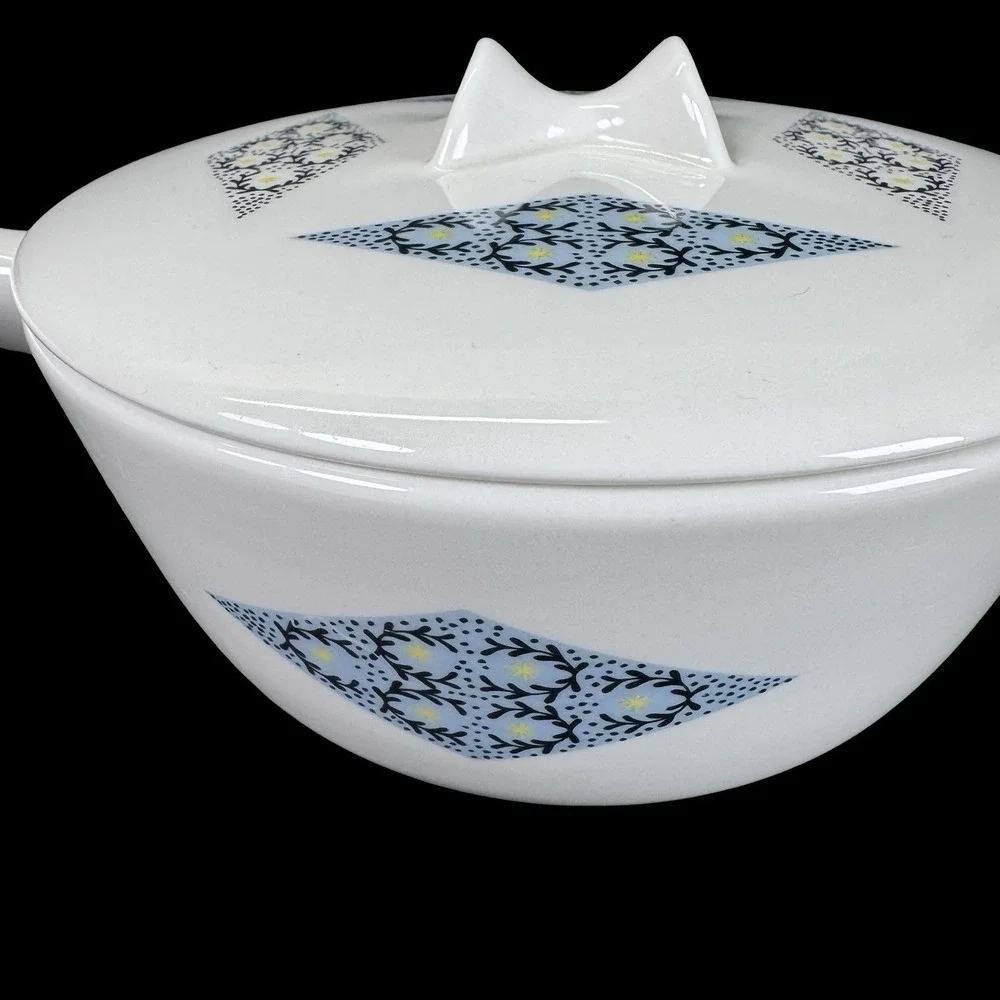 Informal Iroquois‎ Ben Seibel Blue Diamond Coupe Pot Lid Vtg MCM Kitchen Cooking